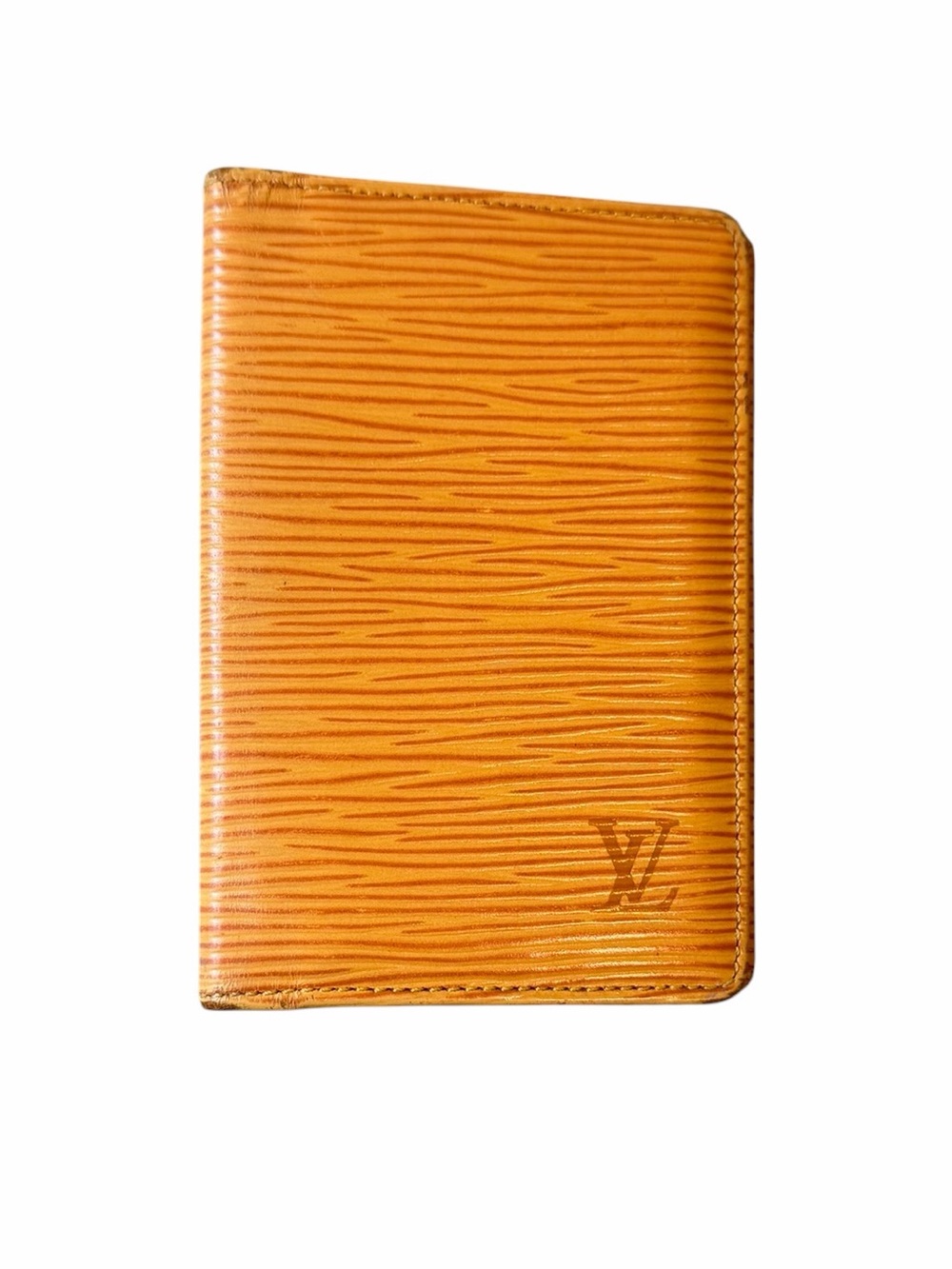 Louis Vuitton Yellow Epi Leather Wallet Vintage LV Bifold Card Holder